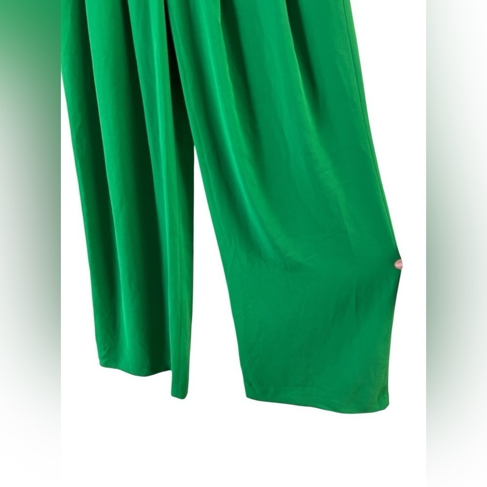 Karen Millen green wide leg tailored trouser pants - Picture 4 of 8